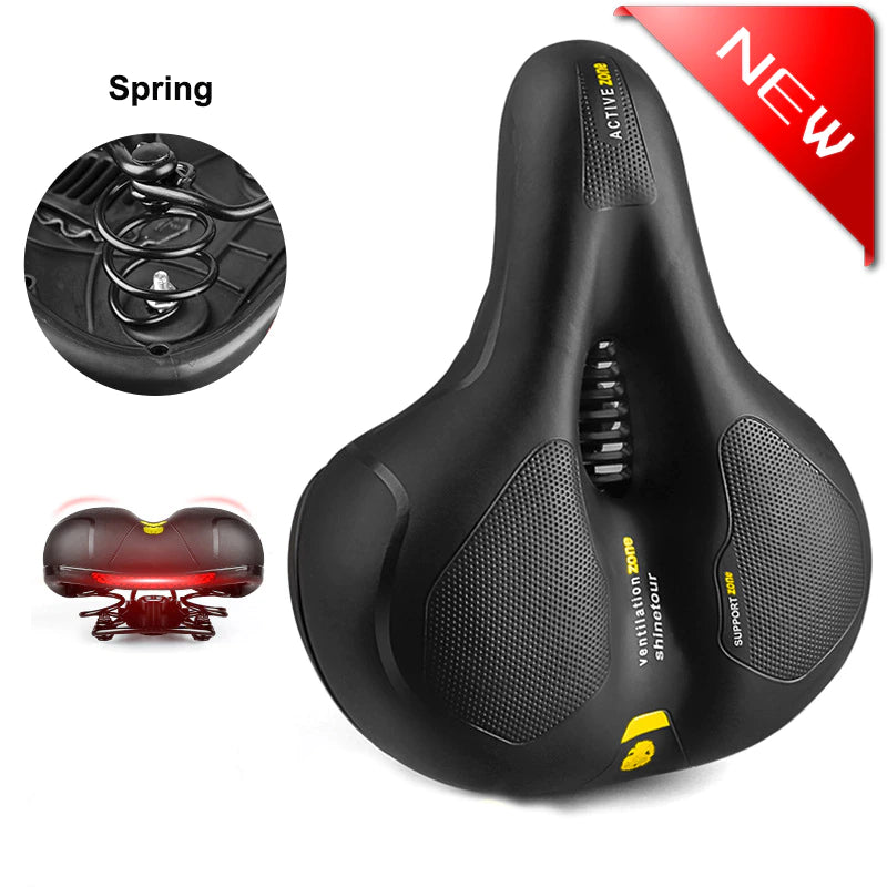 Selle rembourrée épaisse et confortable pour vélo et vélo+.