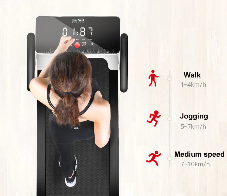 Mini équipement pliable de tapis roulant d'exercice de forme physique de gymnase à la maison d'intérieur avec l'affichage numérique