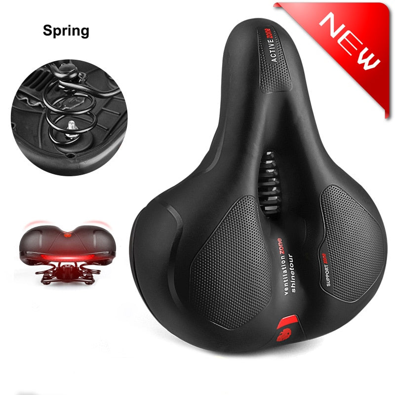 Selle rembourrée épaisse et confortable pour vélo et vélo+.