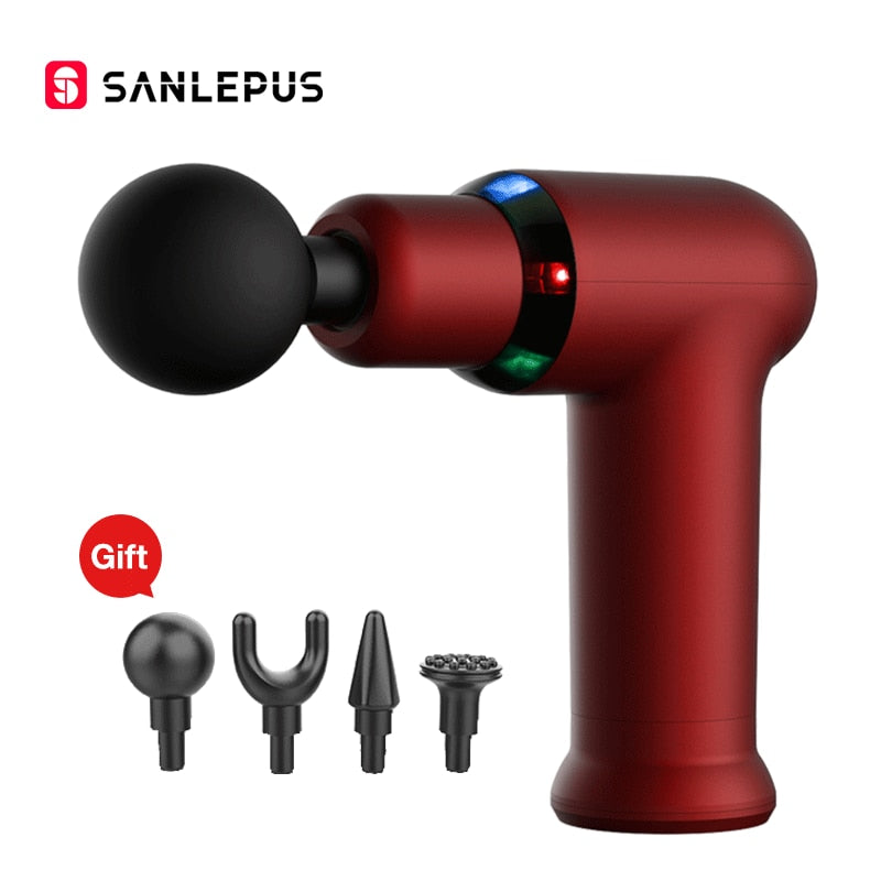 Pistolet de massage à double fonction, compresse chaude et tissus profonds, pour les muscles du cou et du dos