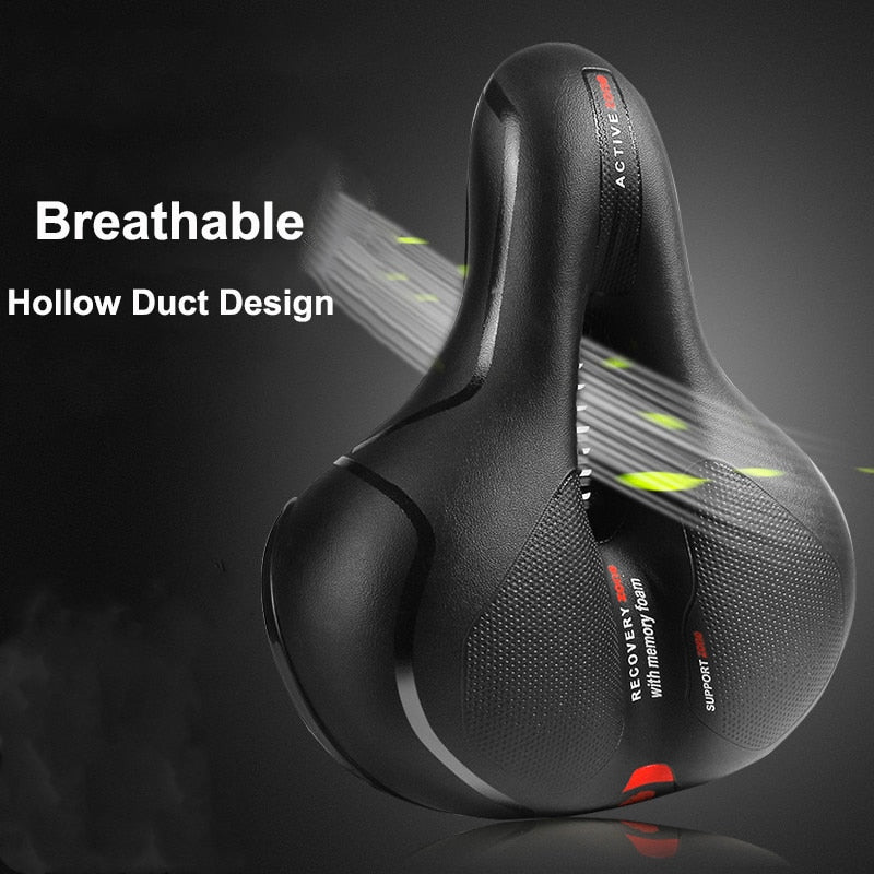 Selle rembourrée épaisse et confortable pour vélo et vélo+.