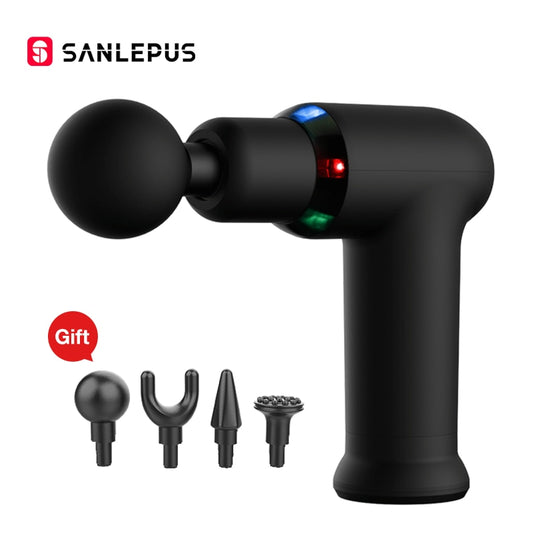 Pistolet de massage à double fonction, compresse chaude et tissus profonds, pour les muscles du cou et du dos
